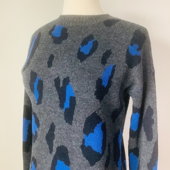 Athleta Wool Cashmere Leopard Crew Sweater MSRP$ 228 - Picture 14 of 16